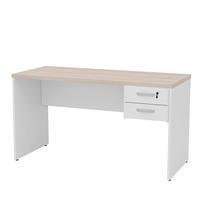 Mesa De Escritório Escrivaninha 1.40x60 C/gaveteiro Netmobil - Branco/dubai