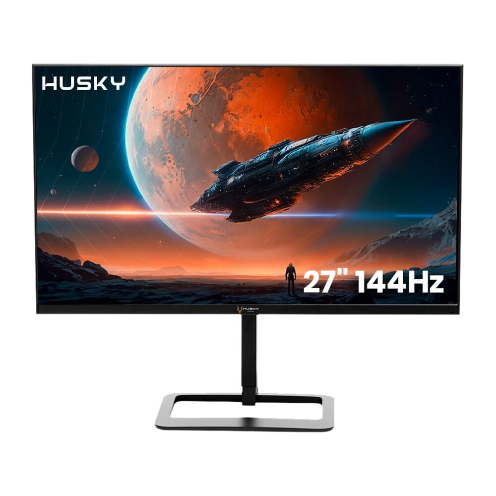 Monitor Gamer Husky Avalanche 27", Wide, 144Hz, Full HD, 1ms, IPS, DisplayPort e HDMI, Adaptive Sync, Som Integrado, Preto - HGMT004