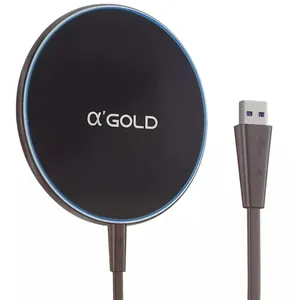 Carregador Indução Rapido Compativel Com Iphone E Samsung Preto