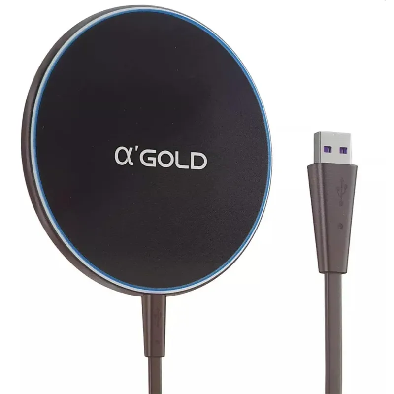 Carregador De Indução Rápido 20w Ultra Fino Preto