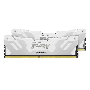 Memória RAM Kingston Fury Renegade, 32GB (2x16GB), 8000MT/s, DDR5, CL38, DIMM, Branco XMP - KF580C38RWK2-32