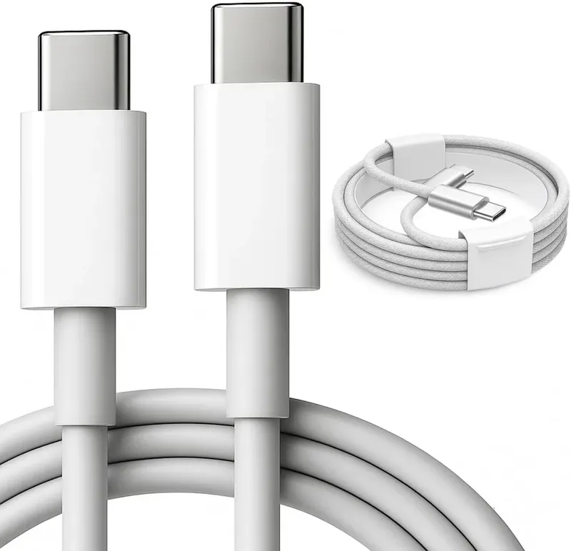 Cabo Usb-c Turbo 2 Metros Tipo C 60w E Reforçado Compativel Com Iphone 15, Iphone 16 Notebook Tablet Qualidade Premium Carregamento