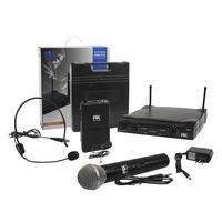Microfone Sem Fio Uhf 60 Metros Bastão + Headset 668,70mhz