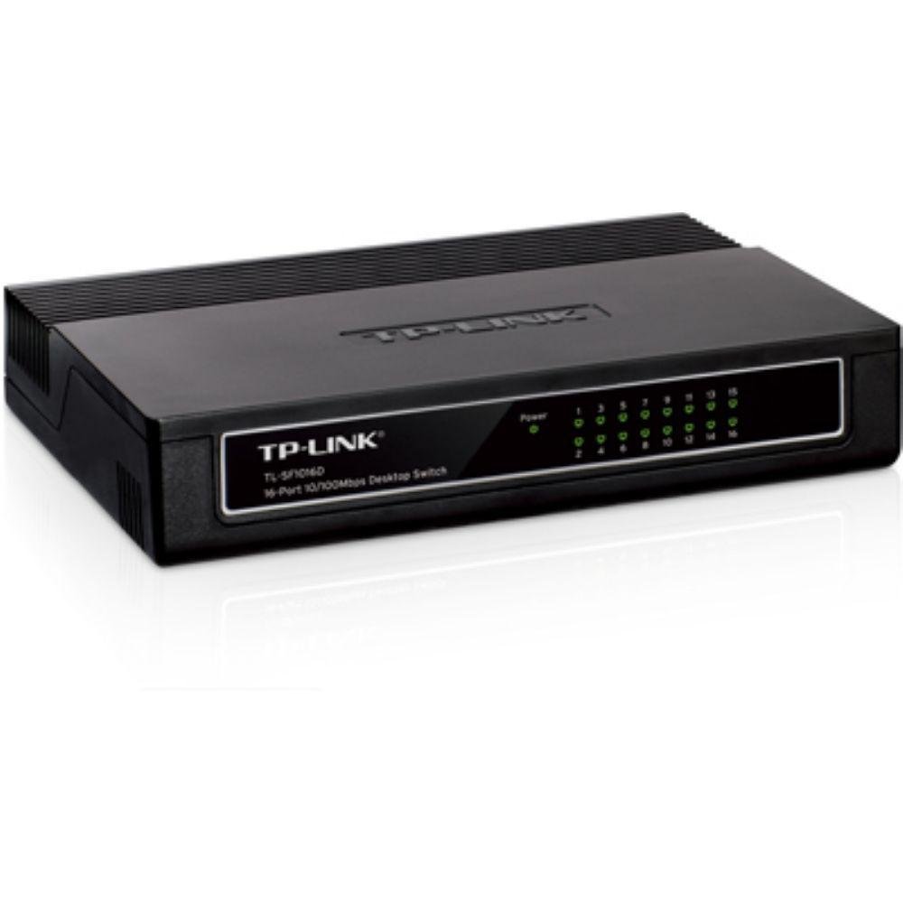 Switch TP-Link de mesa, Fast Ethernet, 10/100Mbps, 16 Portas - TL-SF1016D