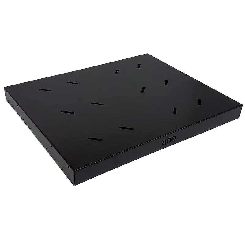 Bandeja Fixa Para Rack 19" Gforce, 19" X 400mm, 4 Pontos De Fixação, Preto - 668