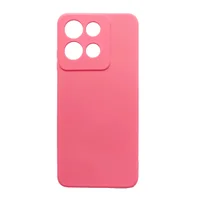 Capa Capinha Compatível Com Motorola Moto G15 Tela 6.7 Silicone Aveludada Premium Cor:rosa