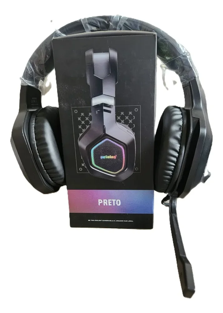 Headset Gamer RGB Para Jogos Com Microfone Flexível Com Fio – Pei-gm003