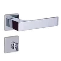 Fechadura Quadratta Reta Banheiro 5303 Cromado 55mm Aliança