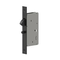 Fechadura Interna Porta De Correr Bico Papagaio 6445 45mm Concha 145x45mm Preto 3f