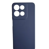 Capa Capinha Case Silicone Aveludado Para Moto G15 Azul Marinho