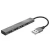 Hub Trust Halyx, 4 Portas USB 2.0, Ultra Compacto, Conexão USB, de Alumínio, - 23786