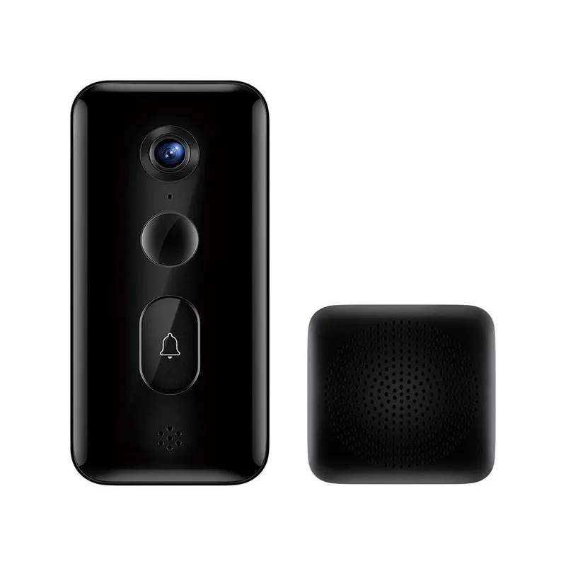 Vídeo Porteiro Xiaomi Inteligente 3, 5200mAh de bateria, Preto