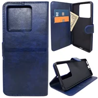 Capa Carteira Compatível Com Xiaomi Poco C65 (tela De 6.74) Capinha Case Cor:azul Marinho.