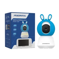 Babá Eletrônica Wi-fi Smart Baby Camera Com Tela 5" Nova Digital Cs-baby-azul