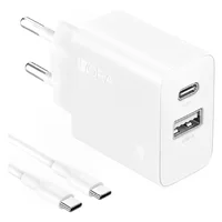 Carregador Pd 20w Duas Portas (usb 18w + C 20w) + Cabo C P/