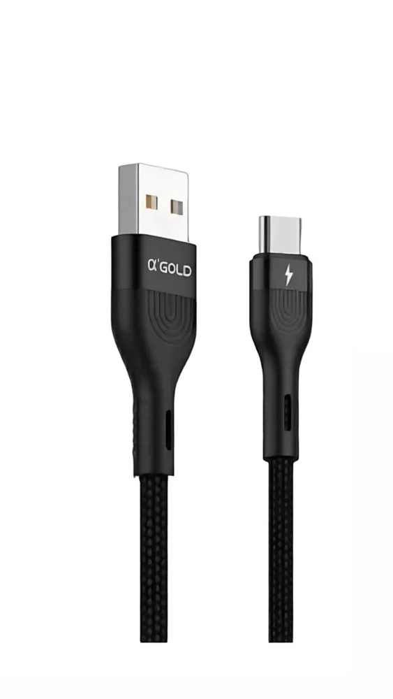 Cabo Usb Tipo-c Α’gold Cb09-3 – 5a Turbo – 1 Metro