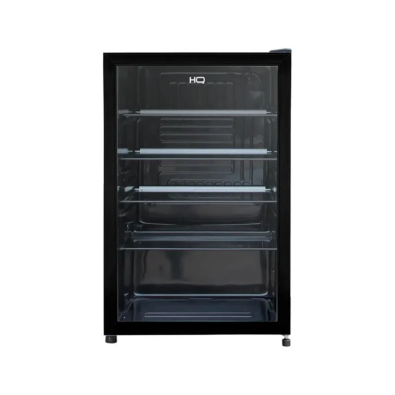 Frigobar Expositor Vertical Hq Vidro Duplo 130 Litros Preto Hq-130fbpvl - 220v