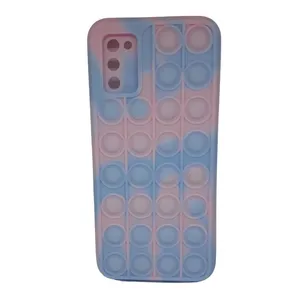 Capa Capinha De Celular Galaxy A02s Pop It Anti Estresse A02s:azul E Rosa