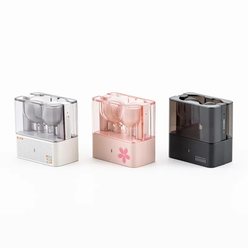 Fone De Ouvido Moondrop Block Tws Semi In Ear Bluetooth Rosa