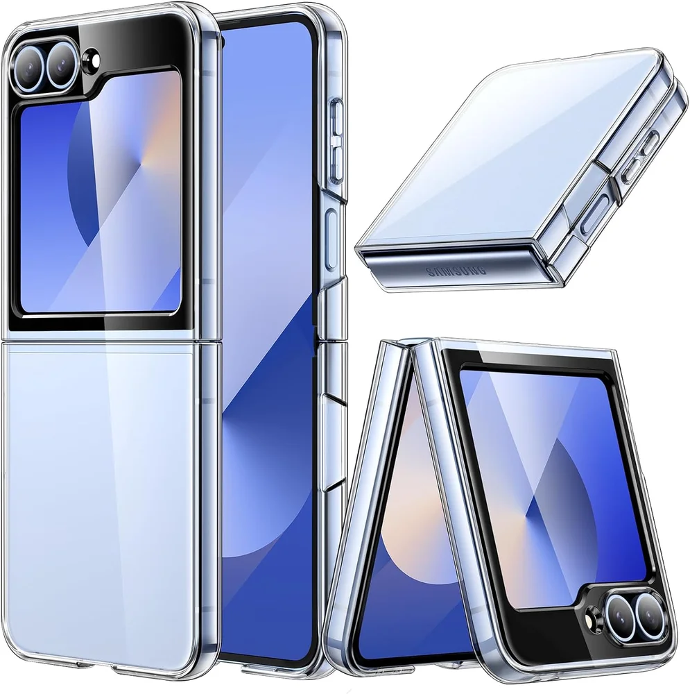 Capa Galaxy Z Flip7 Fe 2025 Z Flip 6 2024 Rígida Luxo Premi