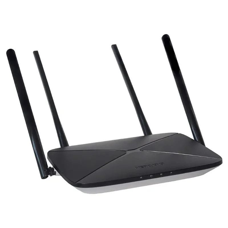 Roteador Gigabit Mercusys AC12G Dual-Band AC1200 Mbps 2.4Ghz e 5Ghz 4 Antenas High Power - AC12G.