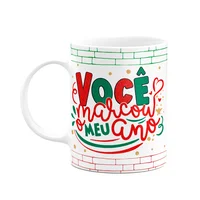 Caneca Natal, Você Marcou Meu Ano, Branca