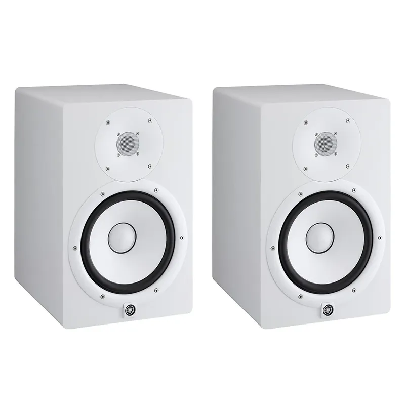 Par De Monitores De Referência Bi-amplificado 120w Hs 8 Preto Yamaha