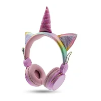 Headphone Fone De Ouvido Sem Fio Bluetooth Unicórnio Brilho.