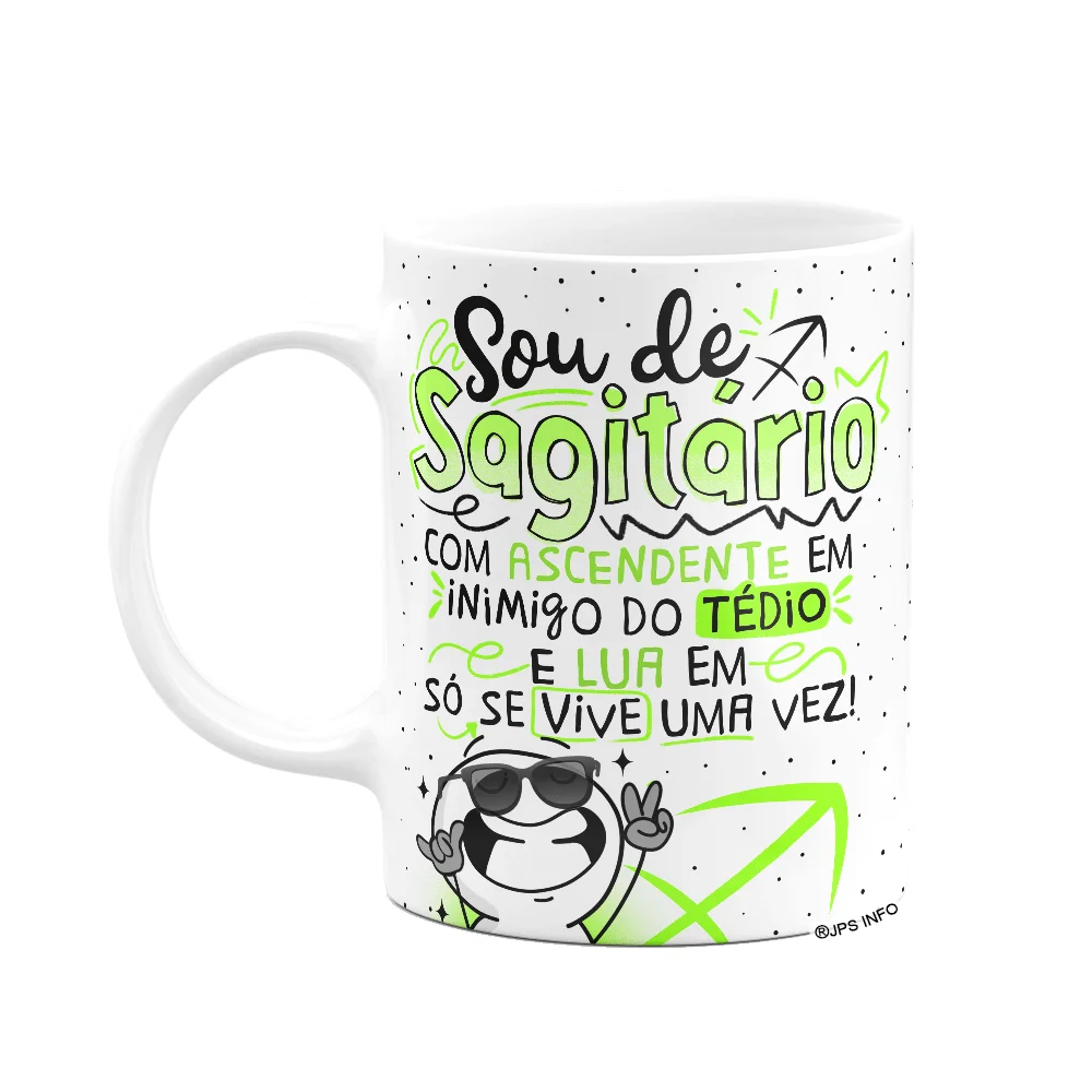 Caneca Funny Signos Sagitário 325ml