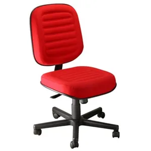 Poltrona Diretor Design Office Móveis, Linha Lombar, Com Braços, Vermelho