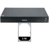 Gravador De Vídeo Nvd 1516-p Intelbras 16 Canais Poe Hd 3TB