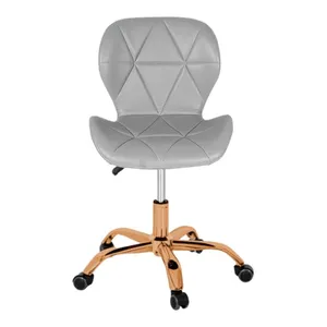 Cadeira Office Eiffel Slim Base Giratória Cinza - Red Gold