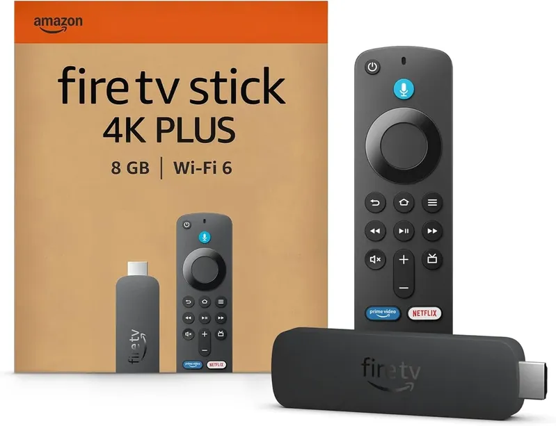 Amazon Fire Tv Stick 4k Plus Wi-fi 6, Dolby Vision/atmos, Hdr10+, E Hlg, 2gb Ram E 8GB Armazenamento,