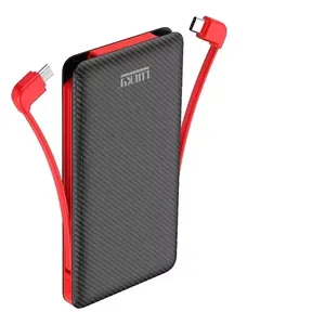 Carregador Portátil Power Bank 10000mah 3 Modelos LED