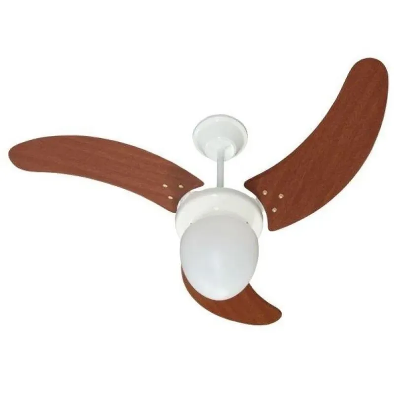 Ventilador Búzios Branco 110v 3 Pás Transparentes