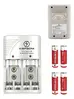 Carregador De Pilha Kapbom Ka-1364 Com 4 Pilhas Aa(1200mah)