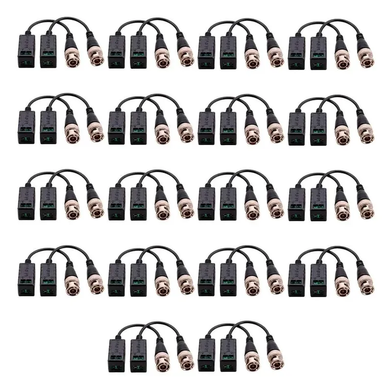 Kit 16 Pares Conversor Balun Passivo Intelbras Vb 501 P Compatível Analógicas Hd, Full Hd, 4mp E 4k