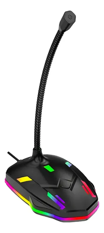 Microfone PC Desktop Condensador Para Conferência Usb Gamer