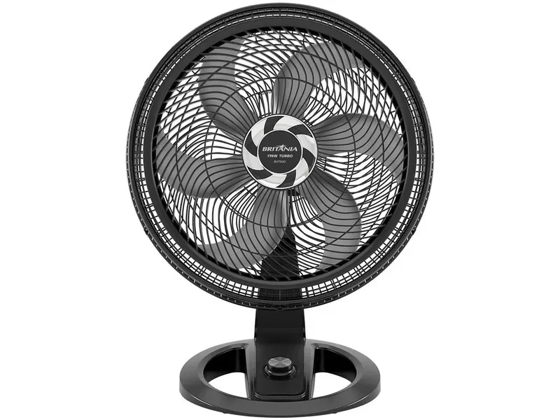 Ventilador De Mesa Britânia Bvt500 Max Force 58cm | 6 Pás, 3 Velocidades, Preto