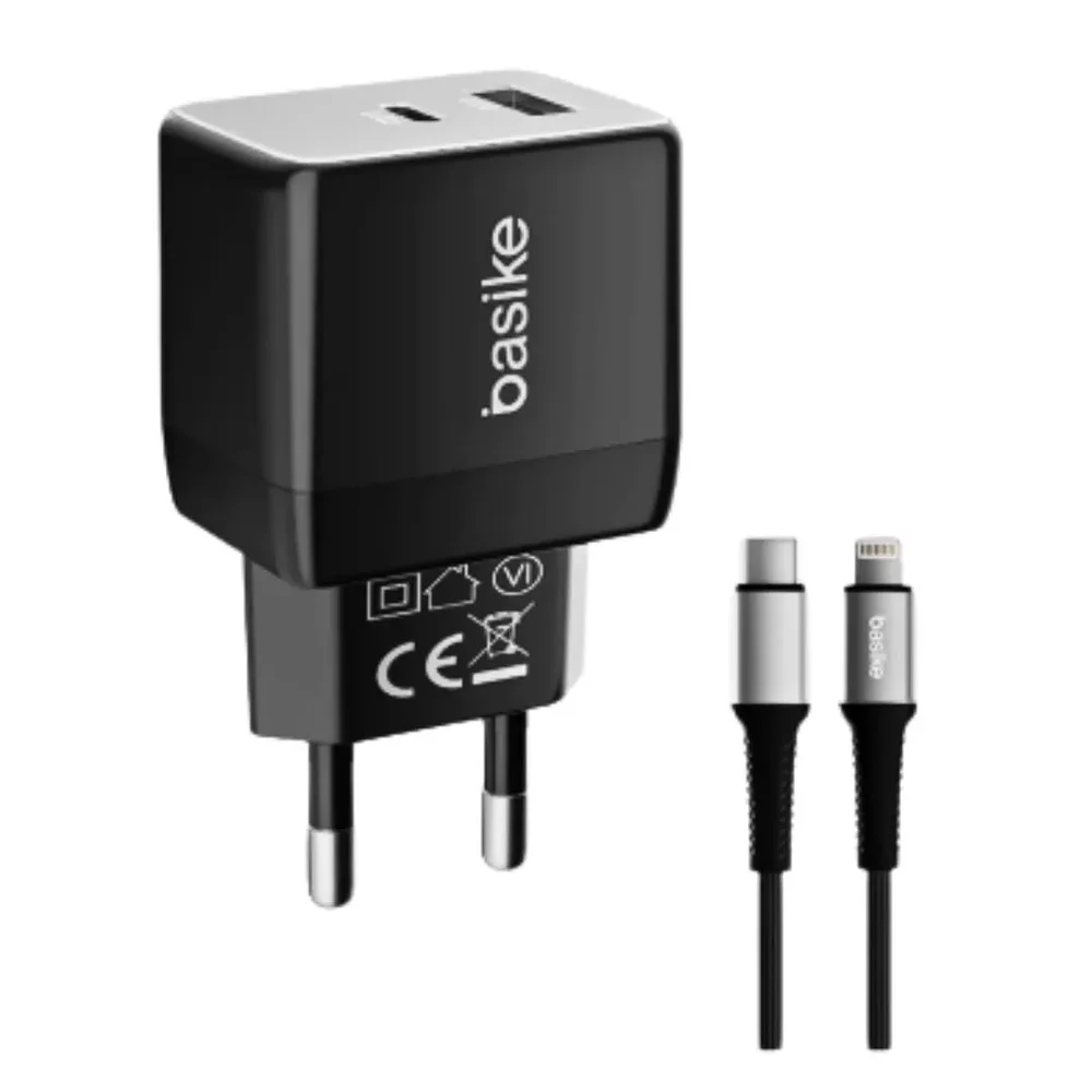 Fonte Carregador Basike Turbo 30w Tipo C + Usb