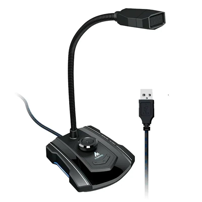 Microfone Condensador Maono Au-pm360tr, Com Cardioide, Preto