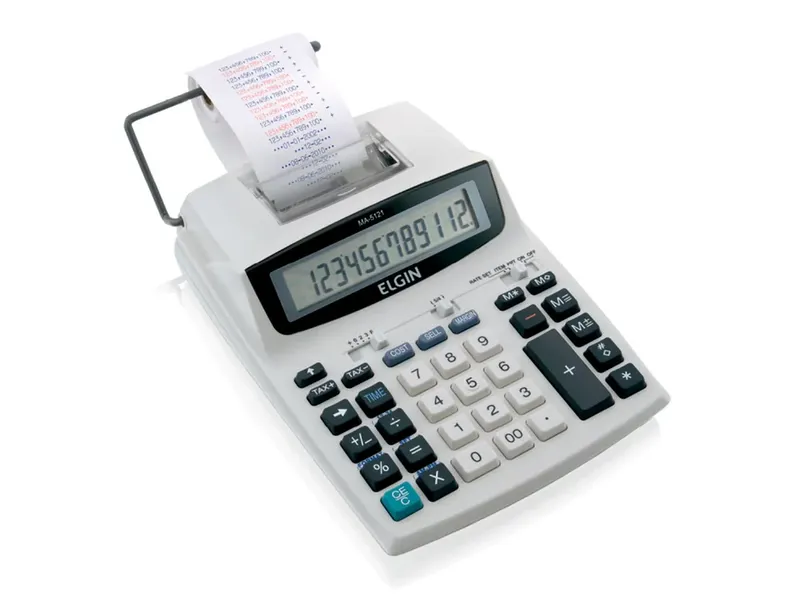 Calculadora Elgin Ma-5121 Com Bobina, 12 Dígitos, Impressão Bicolor - 42ma51210000