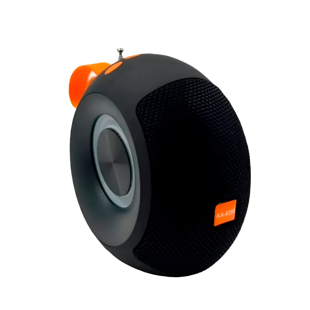 Caixinha De Som Bluetooth Portátil Rádio Fm/am RGB Resistente Modelo:preto