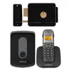 Interfone Porteiro Sem Fio Ramal Externo Tis5010 Intelbras Fechadura Sobrepor Cilindro Fixo Fx500
