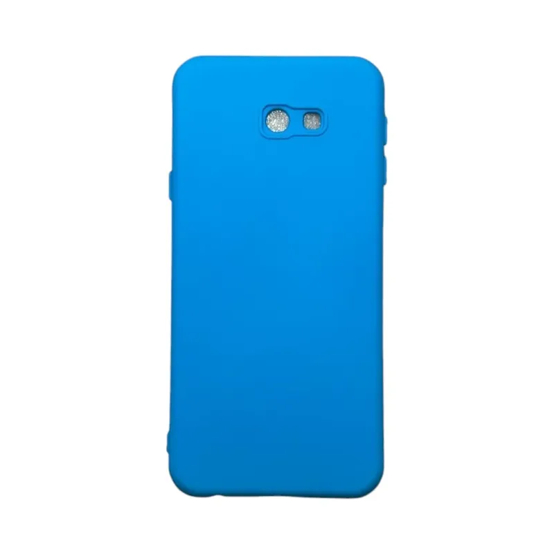 Capa Samsung J4 Plus / J4 Core Silicone Aveludada Protege Câmera Colorida Capinha Anti Impacto J4 Plus / Core:azul Pisci