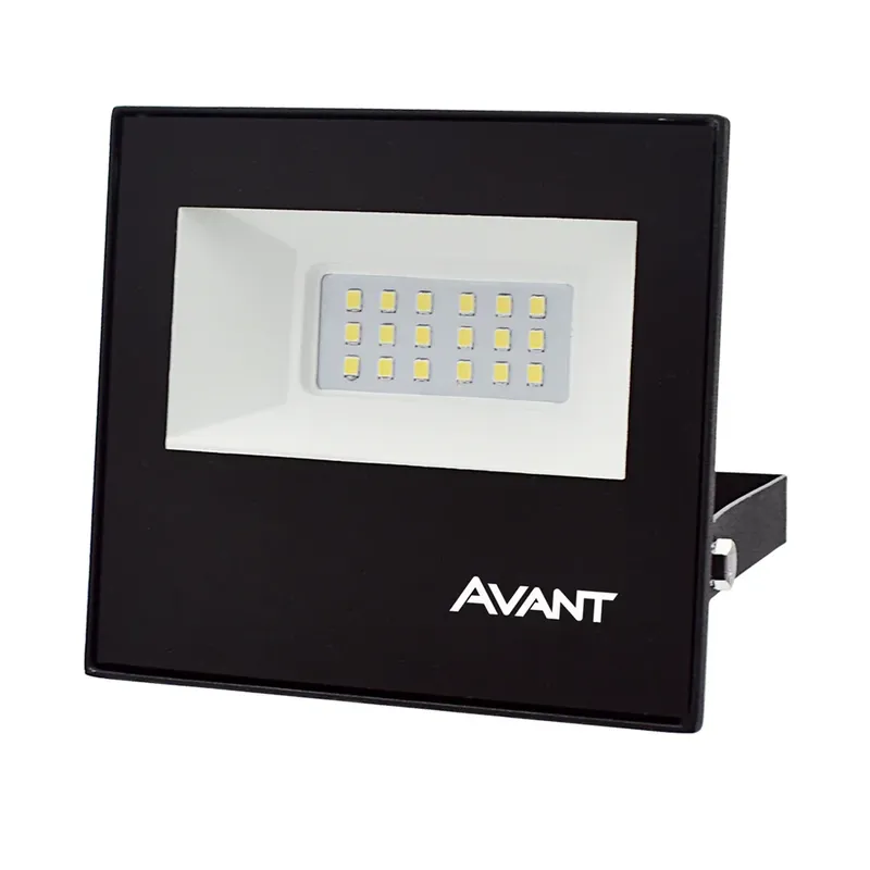 Refletor LED Avant Slim, 20W, 6500K, Branco Frio, Bivolt, Preto - BR6500K