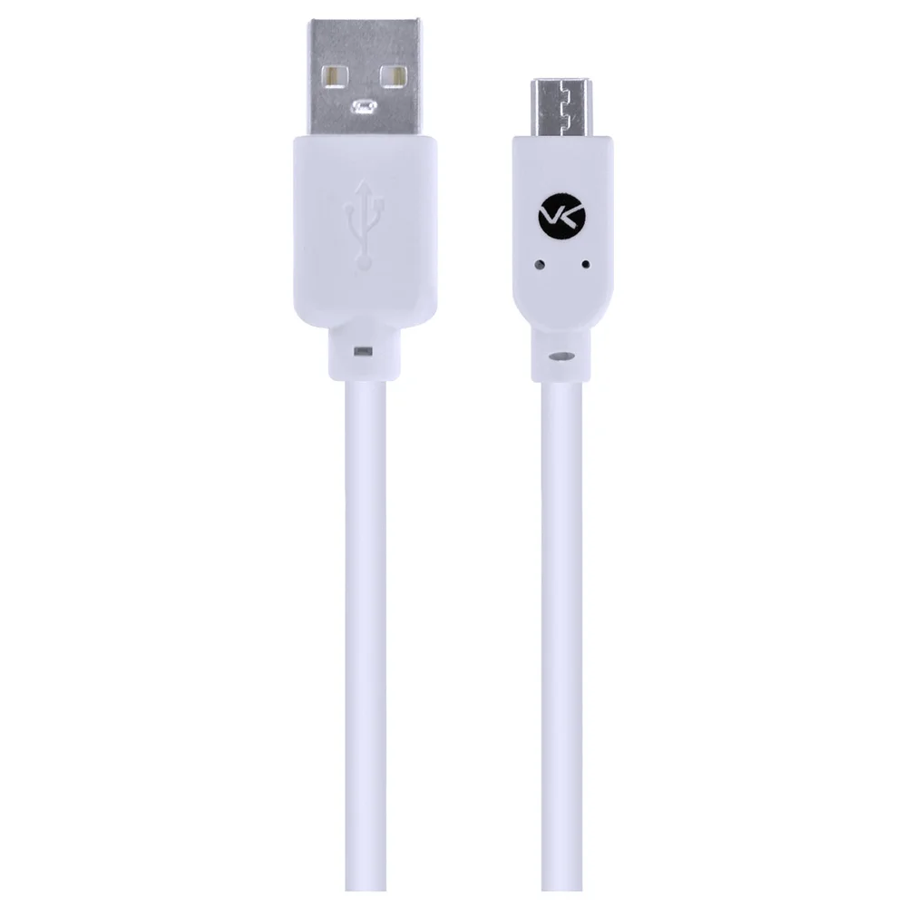 Cabo USB X Micro USB B 2.0 5 Pinos 2 Metros Branco - Musb-2