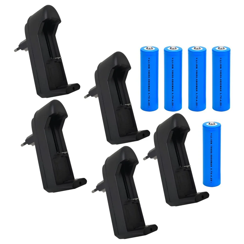 Kit 2 Bateria 18650 Pilha Recarregável Li-ion 3.7v A 4.2v 2