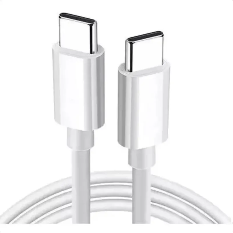 Cabo Usb-c Para Tipo-c Turbo Carregamento Rápido De 1 Metro, Cabo De Dados, Reforçado Compatível Com Iphone 15 E Android 65w