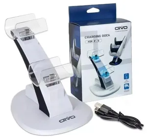 Suporte Carregador Base Controle Dualsense Playstation 5 Cor Branco